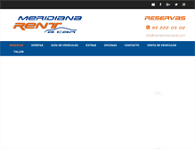 Tablet Screenshot of meridianarentacar.com